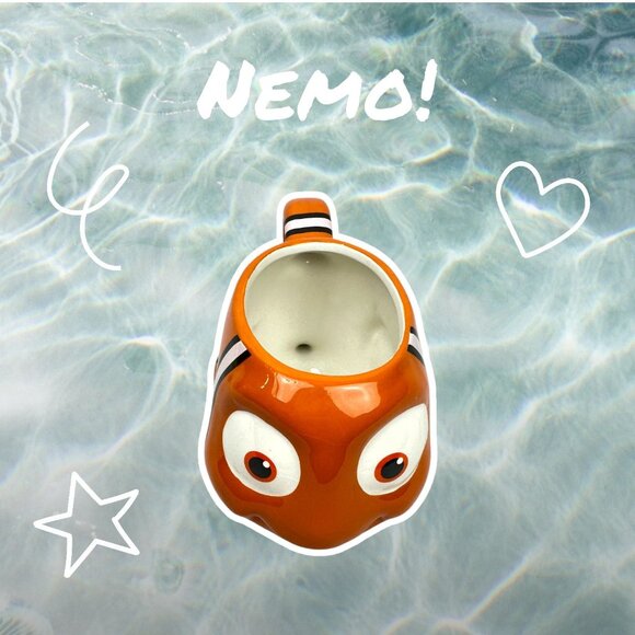 Zak Disney Pixar 3D Finding Nemo Coffee Mug Orange Clown Fish Sculptured - Picture 2 of 16